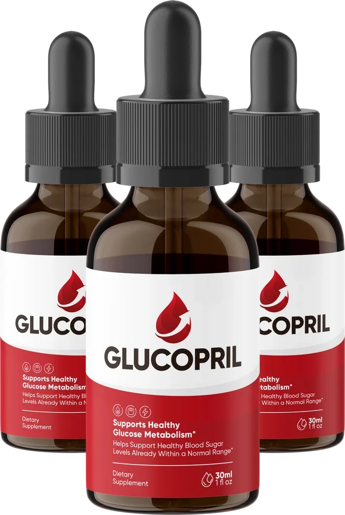 GlucoPril 3 Bottles package