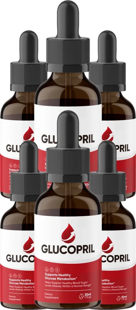 GlucoPril 6 Bottles package